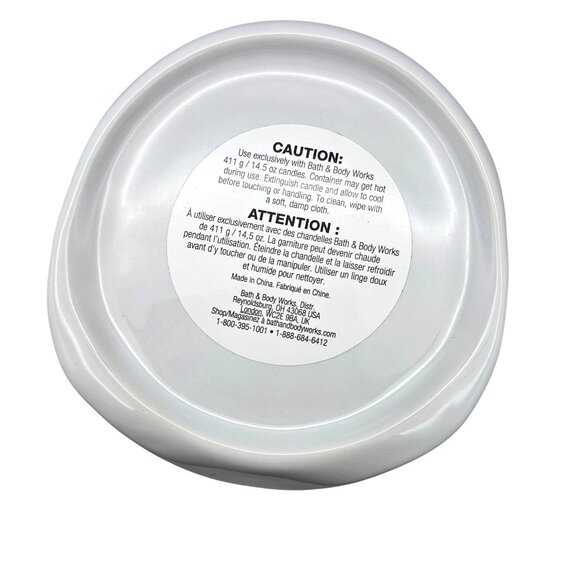 Bath & Body Works White Owl Pedestal 3 Wick Candle Holder Plant Stand - Picture 8 of 16